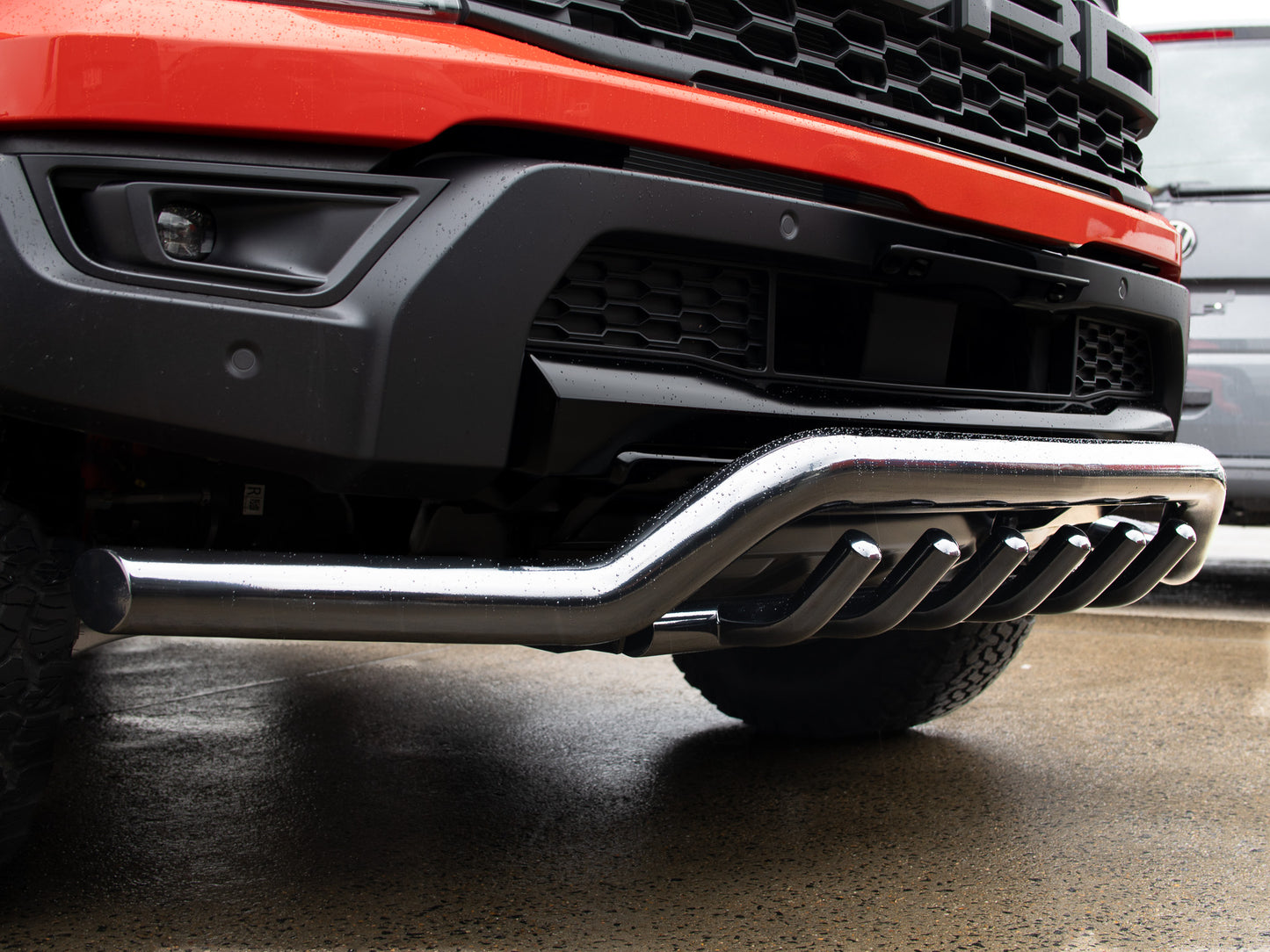 70MM BLACK SPOILER BAR WITH AXLE BARS - FORD RANGER
