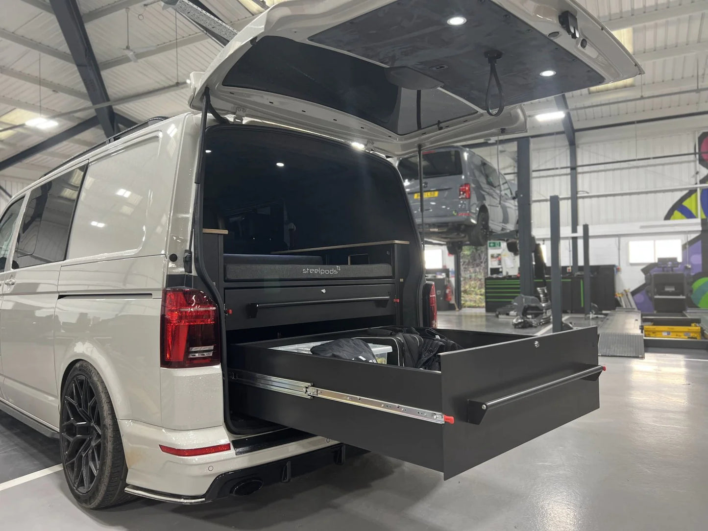 VW Transporter SteelPod in Dark Grey.