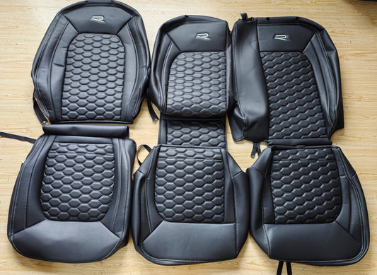 Leather look seat covers - VW Crafter – Hexagon Design