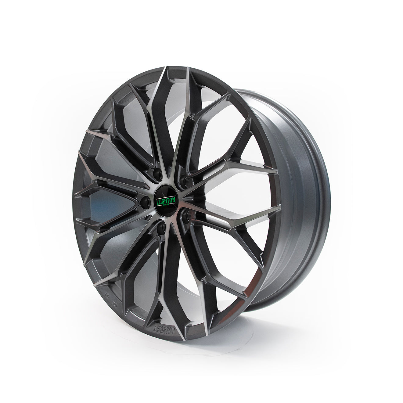 LV-1 Gunmetal & Polished Face Alloy Wheels