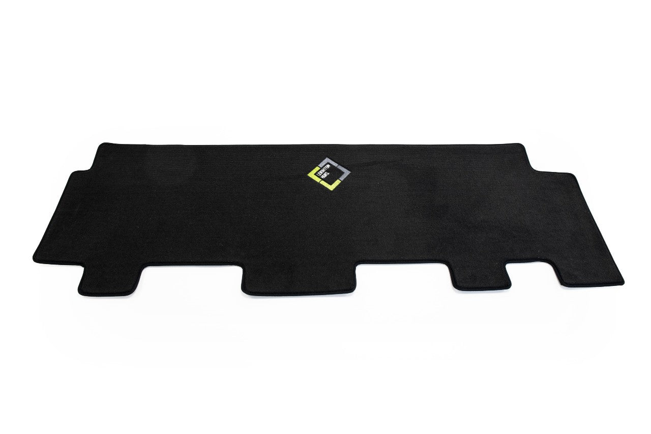 Leighton Rear Mat - Various Options (for VW T6/T6.1) Black with Coloured Logo