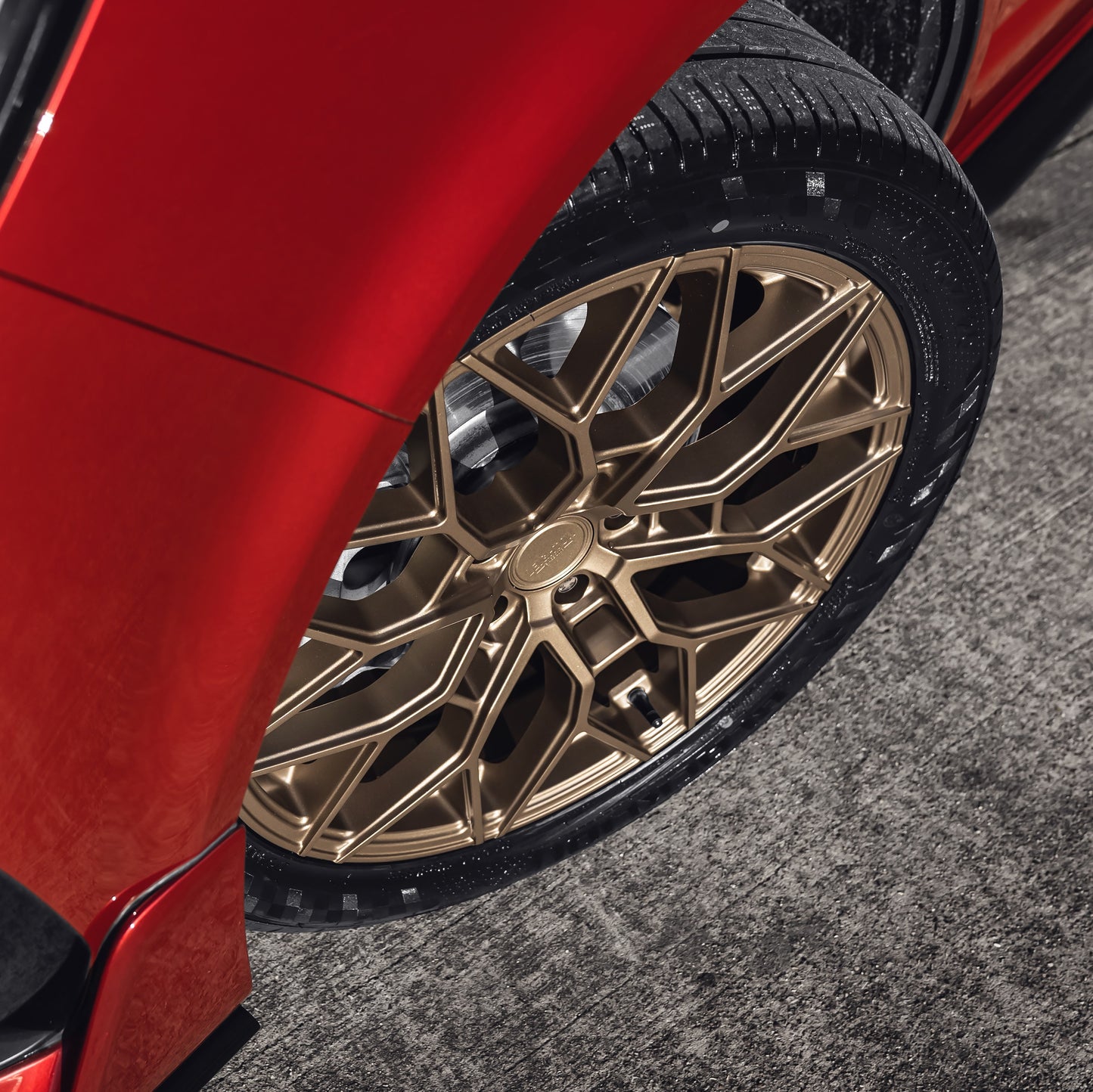 LV-2 Matte Champagne Gold Alloy Wheels