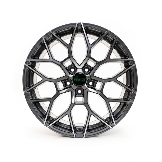 LV-2 Gunmetal & Polished Face Alloy Wheels