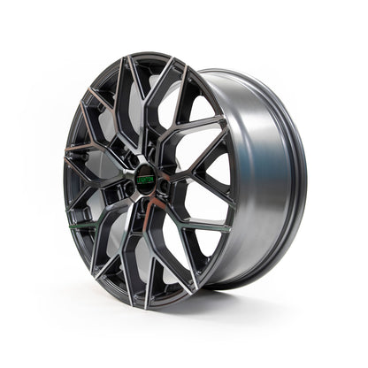 LV-2 Gunmetal & Polished Face Alloy Wheels