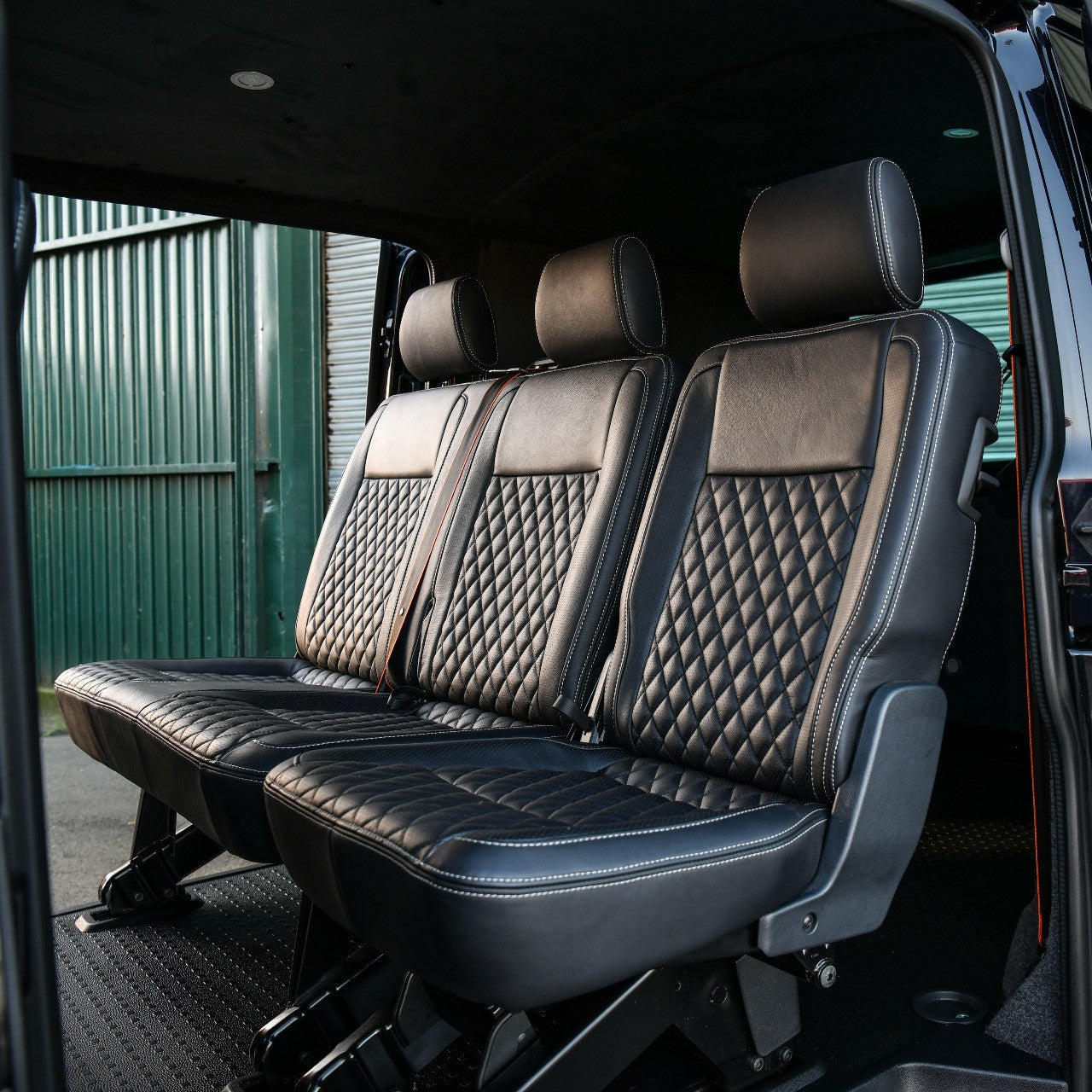 Hex Red Genuine Leather - VW Transporter