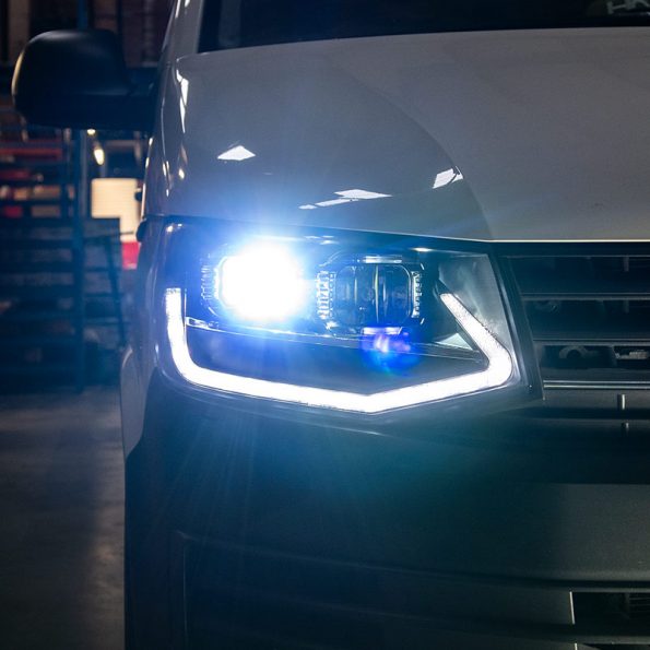 VW Transporter T6 Headlights - V3 - LED DRL - Black or Black Limited Edition