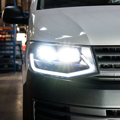 VW Transporter T6 Headlights - V3 - LED DRL - Black or Black Limited Edition