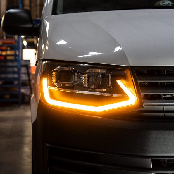 VW Transporter T6 Headlights - V3 - LED DRL - Black or Black Limited Edition