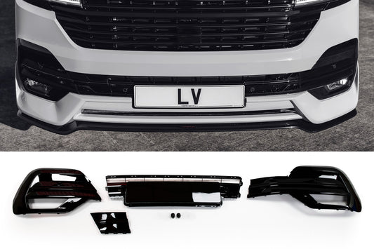 Gloss Black Lower Grille/Inserts (for VW T6.1)